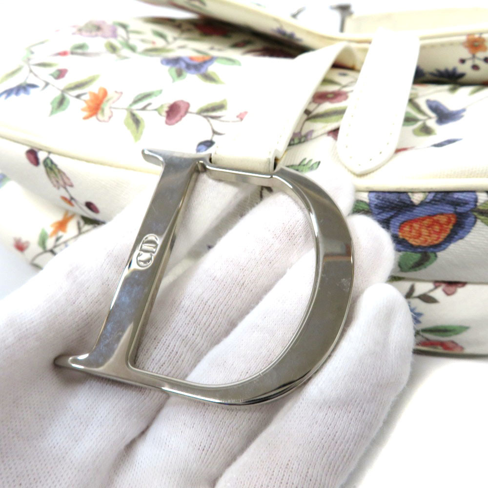 DIOR Saddle Bag White Floral Flower - Picture 7 of 9